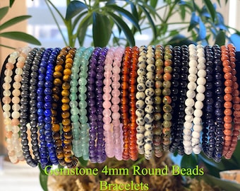 Chakra Gem Stones Crystal Round Gemstone Jewelry for Natural Healing Energy Crystal Agate Labradorite Bead Stretchy Bracelet Unisex Women Girls Men