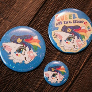 Queer Cat Button