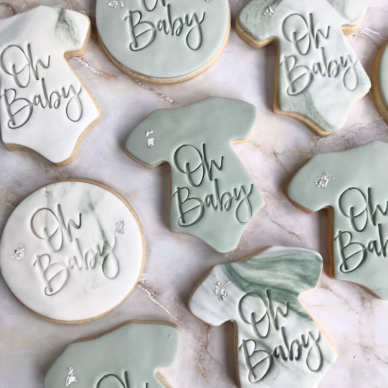 Oh Baby Baby Shower Biscuit Favours Baby Shower Biscuits Etsy UK