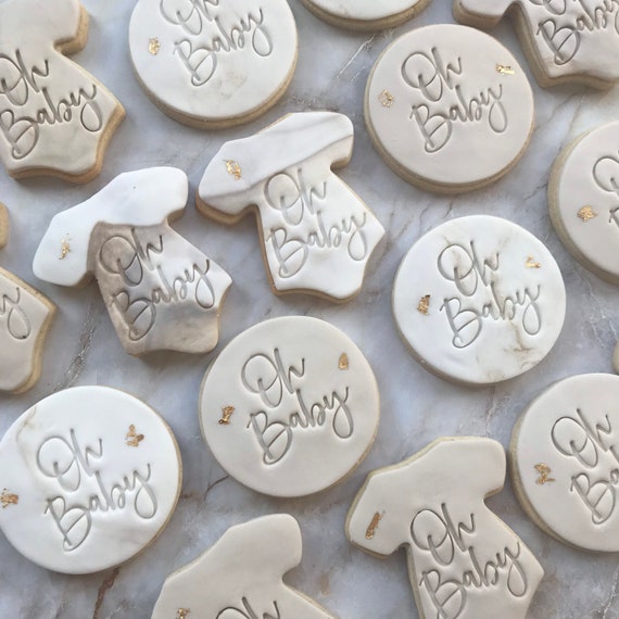 Oh Baby Baby Shower Biscuit Favours Baby Shower Biscuits Etsy UK