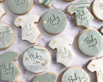 Baby Shower personalised biscuits - baby shower cookies - baby shower favours - biscuit favours - mum to be