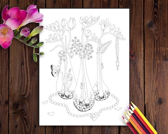 Freesia Coloring Page