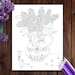 see more listings in the Floral Coloring Pages section