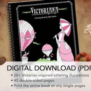 Victoriana Coloring Book - Print At Home