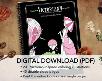 Victoriana Coloriage Book - Imprimer à la maison