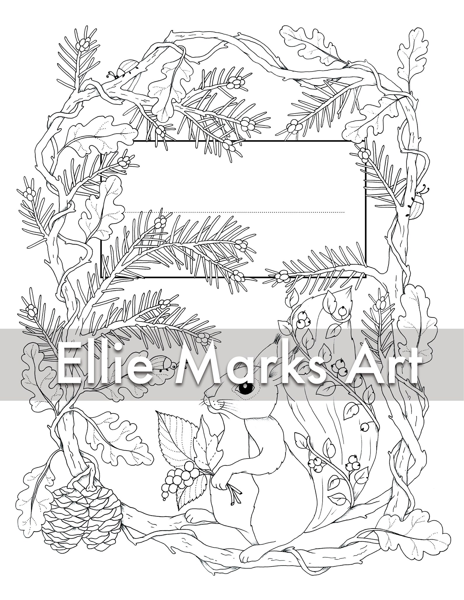 FOREST TRIO: Set of 3 Coloring Dividers and Coloring Title - Etsy