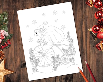 Christmas Collection:  Christmas Bicycle - Printable PDF