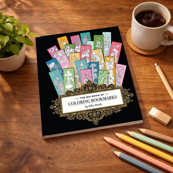 Hand-Drawn Coloring Bookmarks: 100 Whimsical Designs (PDF)