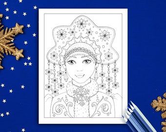 Snow Maiden Coloring Page