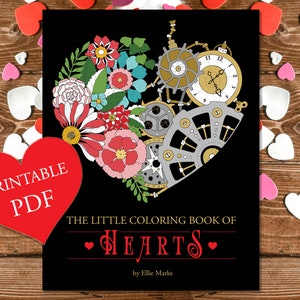 The Little Coloring Book of HEARTS - Print At Home PDF