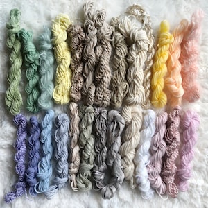 Pastel Yarn Fiber Bundle: Saori Weaving, Tapestry, Mixed Media