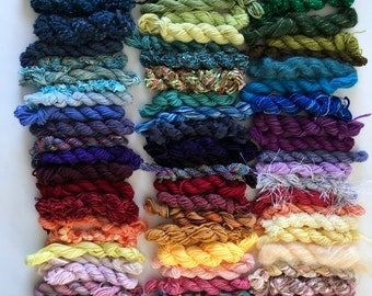 Yarn bundle fiber pack mini yarn skeins Saori weaving tapestry yarn knitting yarn 910 yards Everything Bundle! gift for weaver gift for mom