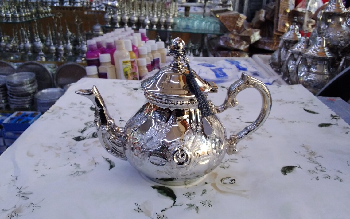 Luxury Moroccan Highest Quality Teapot Handmade Serving 750 Ml Etsy