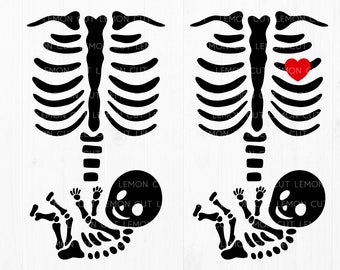 Download Pregnant Skeleton SVG PNG JPEG File Halloween T-shirt | Etsy