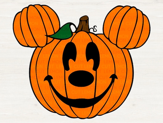 Mickey Mouse face Svg Mickey mouse pumpkin head svg eps | Etsy