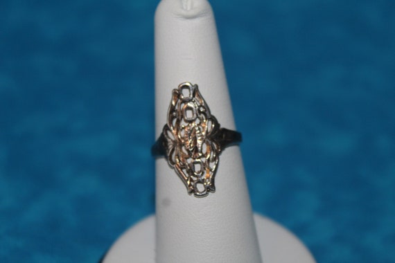 Decorative Sterling Silver Ring - image 1