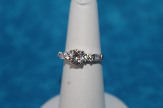 CZ Sterling Silver Statement Ring - image 4