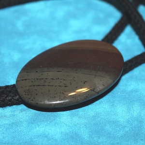 Obsidian Stone Bolo Tie