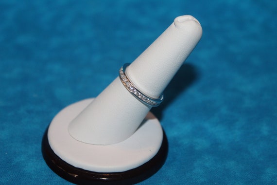 CZ Infinity Sterling Silver Ring - image 3