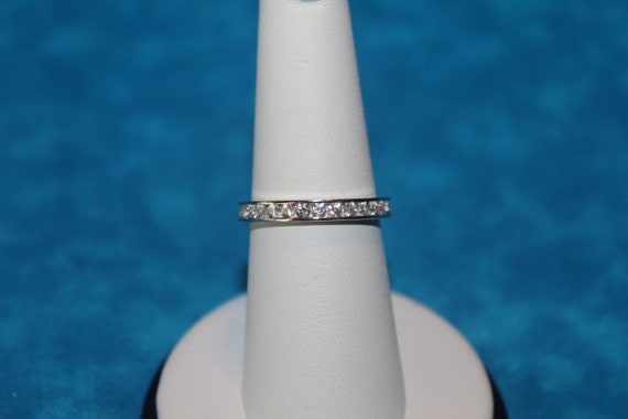 CZ Infinity Sterling Silver Ring - image 1