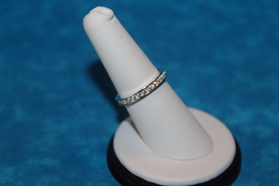 CZ Infinity Sterling Silver Ring - image 2