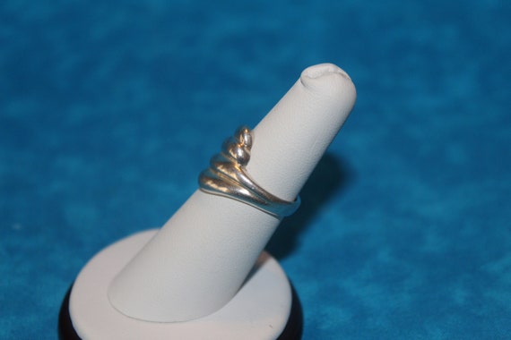Wavy Sterling Silver Ring - image 3