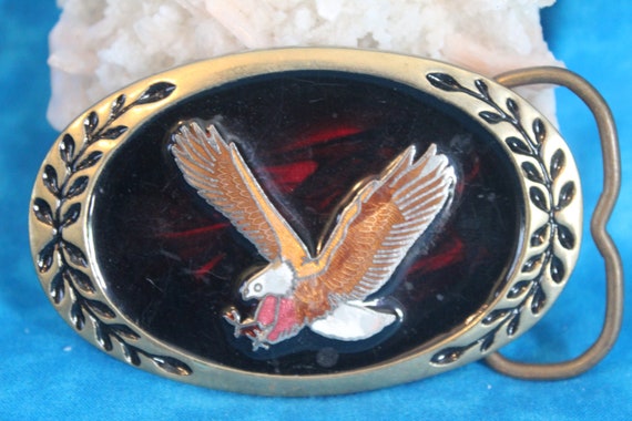 Heritage Solid Brass Eagle Belt Buckle 