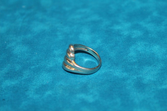Wavy Sterling Silver Ring - image 5