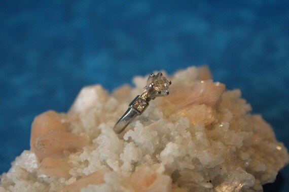 Solitaire Sterling Silver Ring - image 3