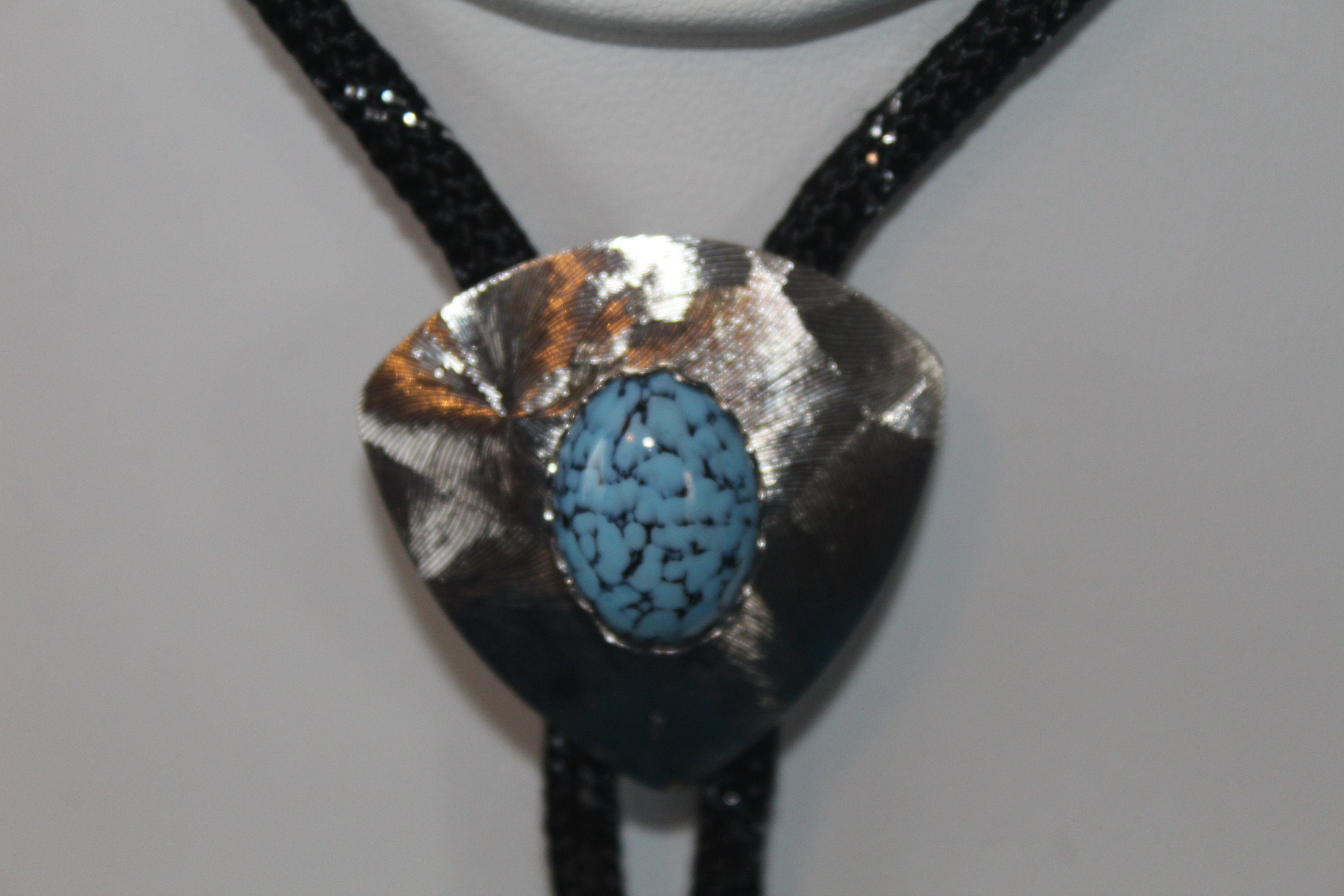 Blue Stone Bolo Tie