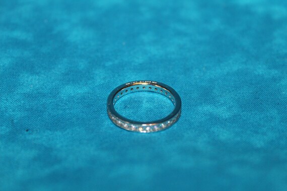 CZ Infinity Sterling Silver Ring - image 4