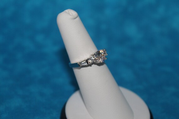 CZ Sterling Silver Statement Ring - image 3