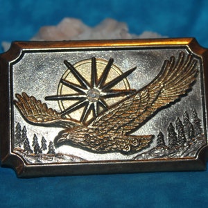 Eagle Sunburst Belt Buckle
