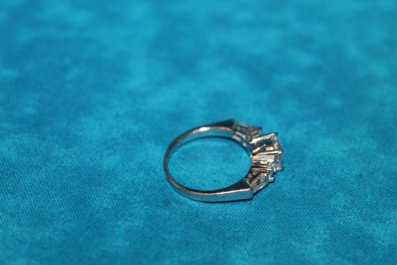 CZ Sterling Silver Statement Ring - image 7