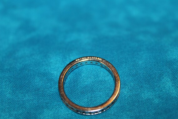 CZ Infinity Sterling Silver Ring - image 5