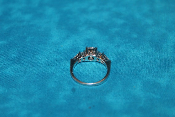 CZ Sterling Silver Statement Ring - image 8