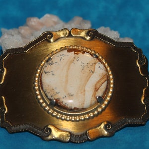 Jasper Cabochon Stone Belt Buckle