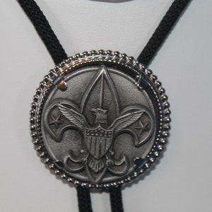 Eagle Flora De Lee Black Bolo Tie