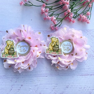 Classic Winnie The Pooh Baby Shower Corsages Family Pins Baby Shower Family Corsages  Classic Pooh Baby Shower Pins Pooh Baby Shower Girl