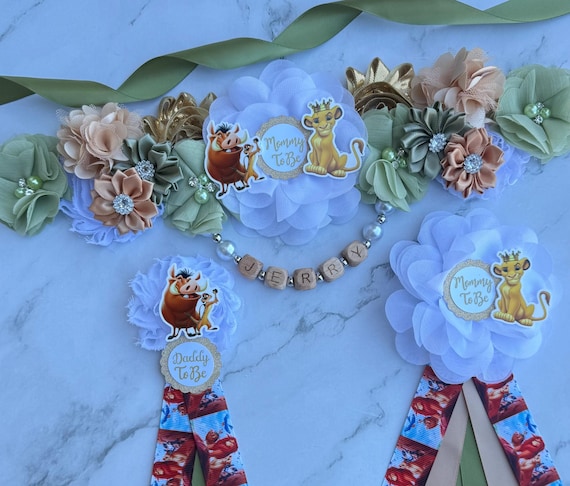 Lion King Maternity Sash Lion King Baby Shower Sash Mom to Be Sash