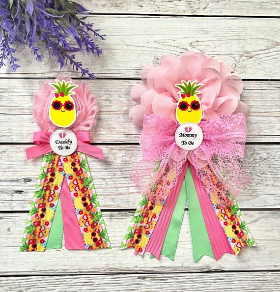 Hawaiian Baby Shower Sash luau Baby Shower Girl Hawaiian