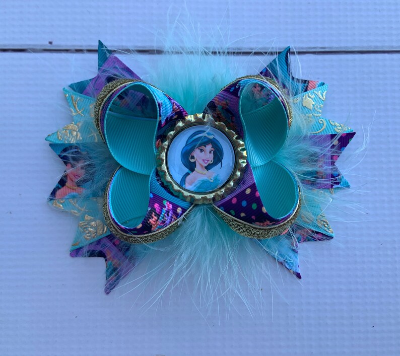 Princess Jasmine Hair Bowjasmine Chunky Necklace jasmine Etsy