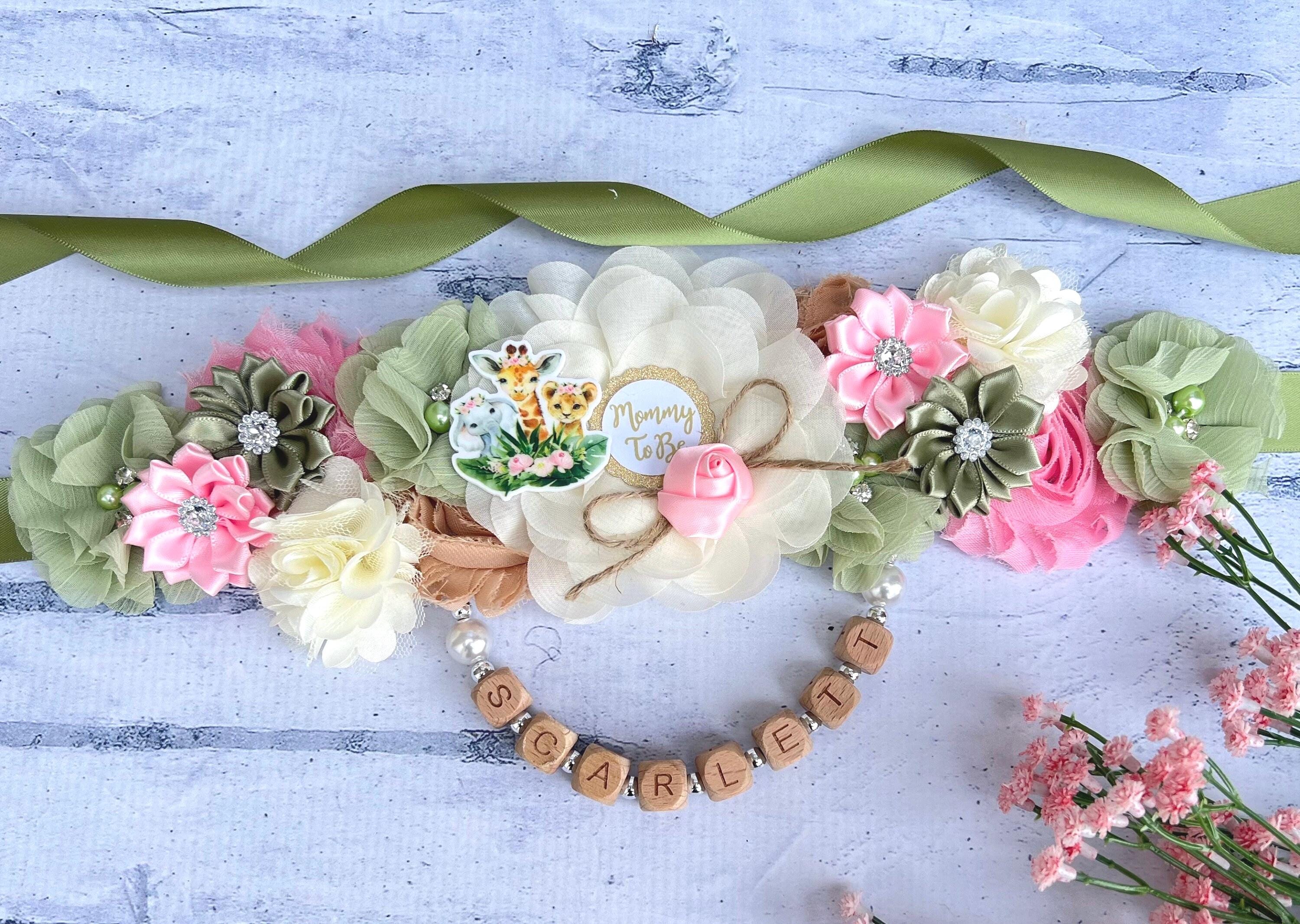 Safari Baby Shower Maternity Sash Safari Baby Shower Girl  display picture 2