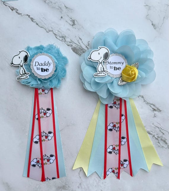 Dog Maternity Sash Dog Baby Shower Sash Pregnancy Sash Mom to be Sash Baby Shower Pins Baby Shower Corsages Mom Dad Pins