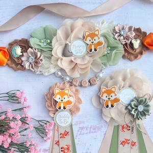 Woodland Baby Shower Sash ,Woodland Maternity Sash, Baby Shower Boy ,Mommy to Be Sash ,Woodland Maternity Belt ,Forest Baby Shower Sash