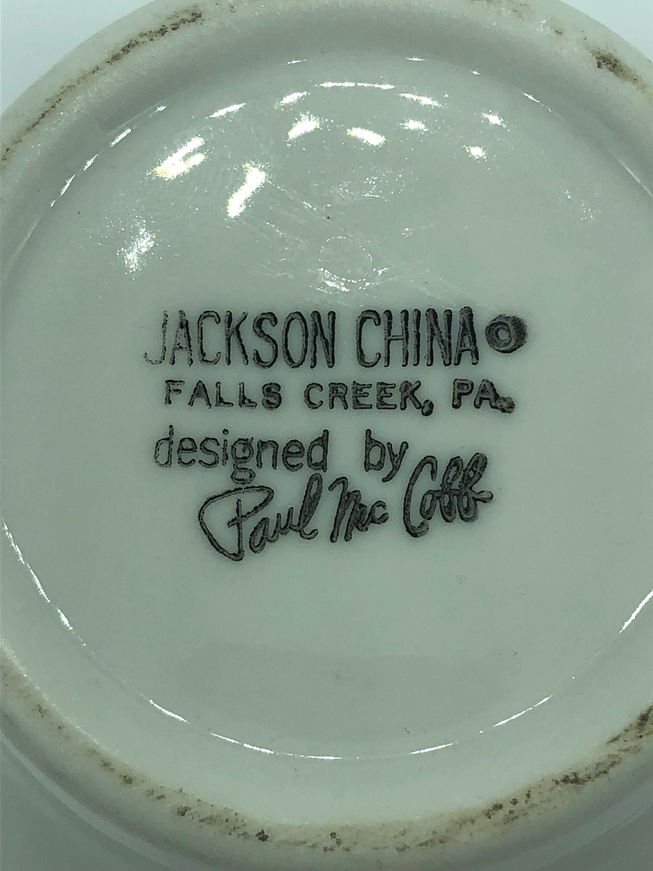 Set of 2 Vintage Jackson China Paul McCobb Creamer Mugs Cups Etsy