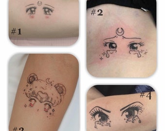 Sailor Moon Tattoo Etsy
