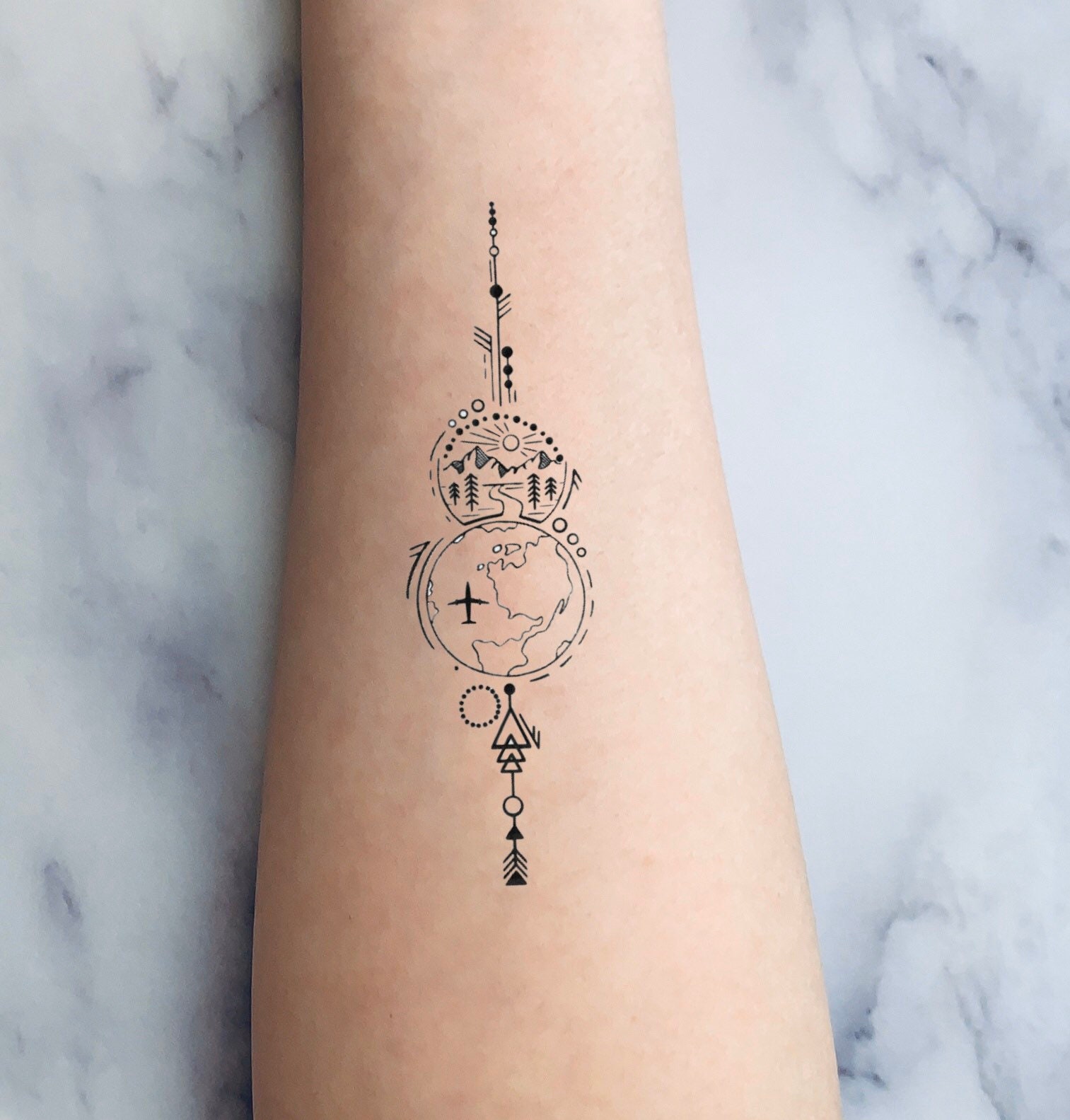 Travel Tattoos Inspiration Life Tattoo Love Tattoos Etsy