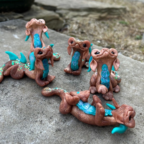 Polymer Clay Dragon | Polymer Clay Dragon | Clay Dragon | Polymer Clay | Dragon | Cute | Clay | OOAK |