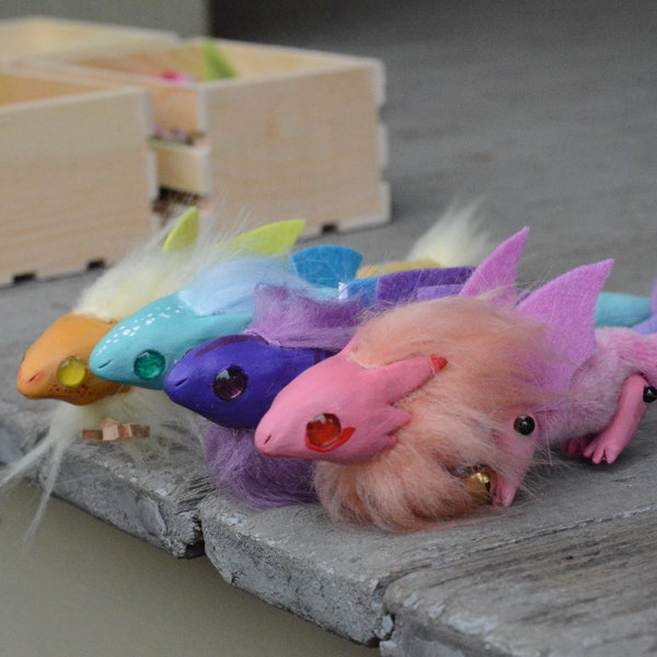Mini Dragón Artdoll / Artdoll / Dragón Artdoll / Arcilla Polimérica / Dragón / Poseable Artdoll Animal / Artdoll Animal / Muñeca Dragón